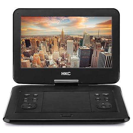 D13HM: 33 cm (13 Zoll) tragbarer DVD-Player (Full HD 1.920 x 1.080, eingebauter Akku, SD-Karten-Slot, USB-Anschluss, Fernbedi