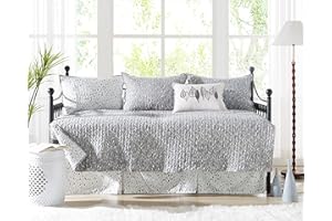 Southshore Fine Living, Inc. Twin Daybed Comforter Set, 6-Piece Bedding Set with Daybed Cover, 3 Pillow Shams, Bed Skirt, Thr