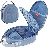 ZUJFPL EVA Hard Shell Case for JBL TUN 670NC/520BT/770NC/720BT and JBL Live 670NC/770NC and Anker Soundcore Life Q20i Wireless Headphones, Premium Travel Protective Headphone Storage Bag - Blue
