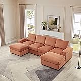 FAVSH 122" L/U-Shaped Sectional Living Room Sofa