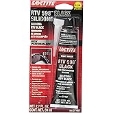 LOCTITE Automotive RTV Silicone Gasket Maker Black 598 - High Performance, Sensor-Safe, Non-Corrosive, Flexible, Oil Resistant - 80 ml, 1 Pack