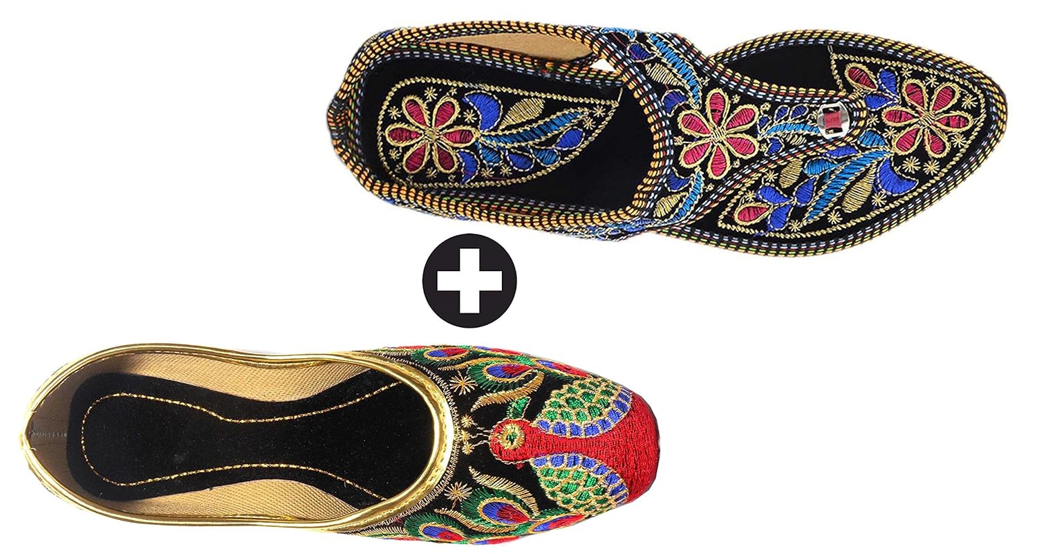 kanchan womans chappal and jutti combo pack