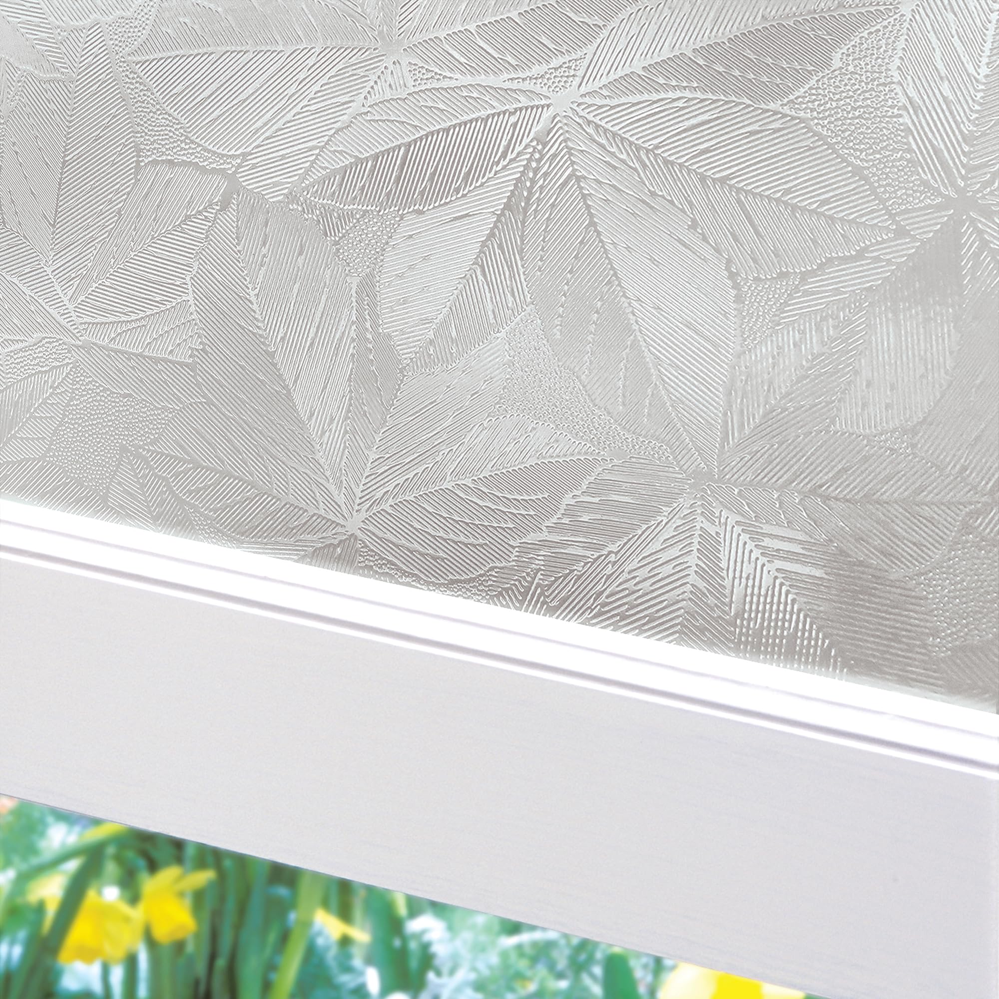 Artscape Elm 91 x 183 cm Window Film – Provides Decorative Privacy, Non-Adhesive, Textured Glass Pattern, UV Protection, Easy to Apply and Removable