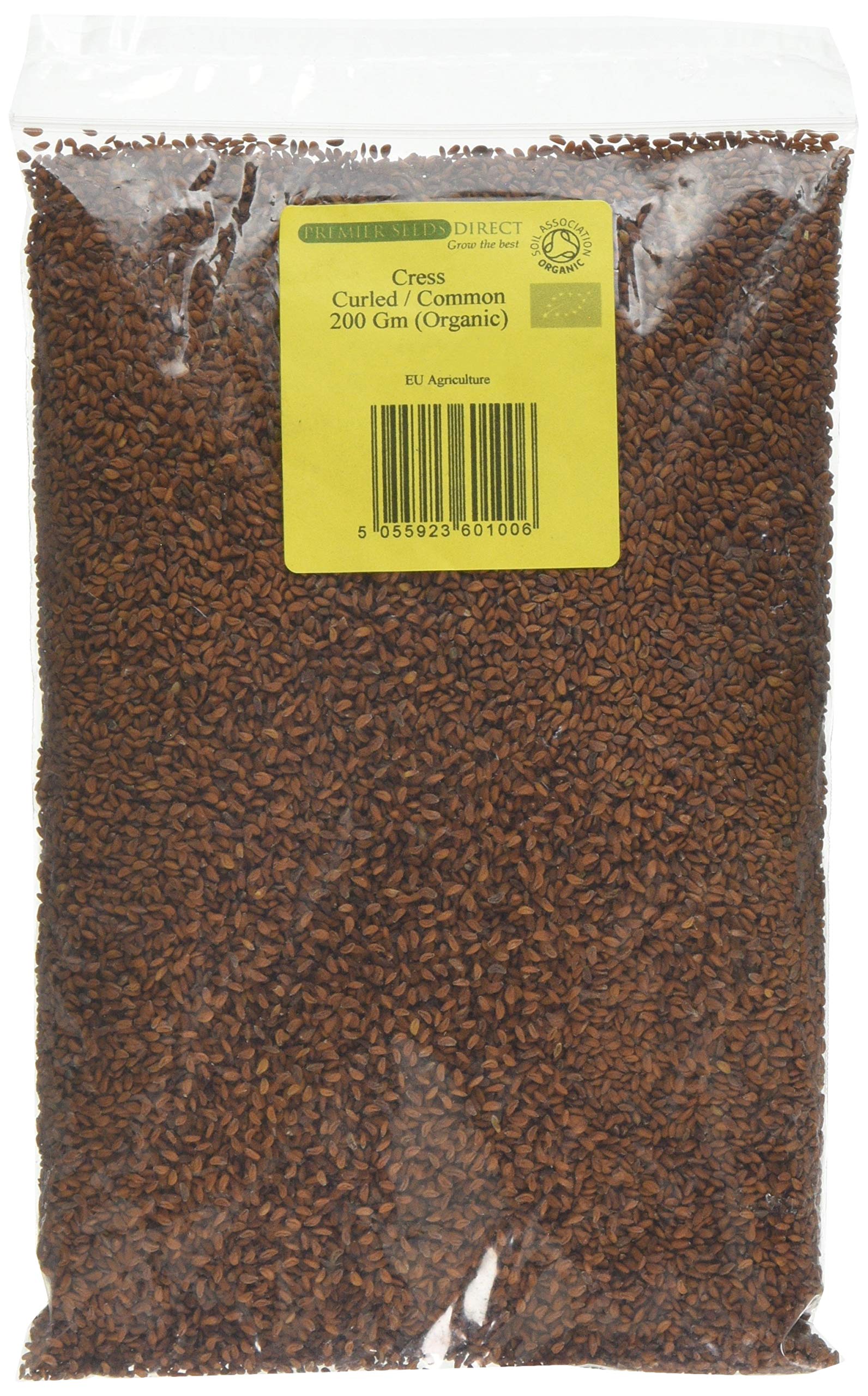 PREMIER SEEDS DIRECT - Organic - CRESS Curled/Common - 200GM - Bulk