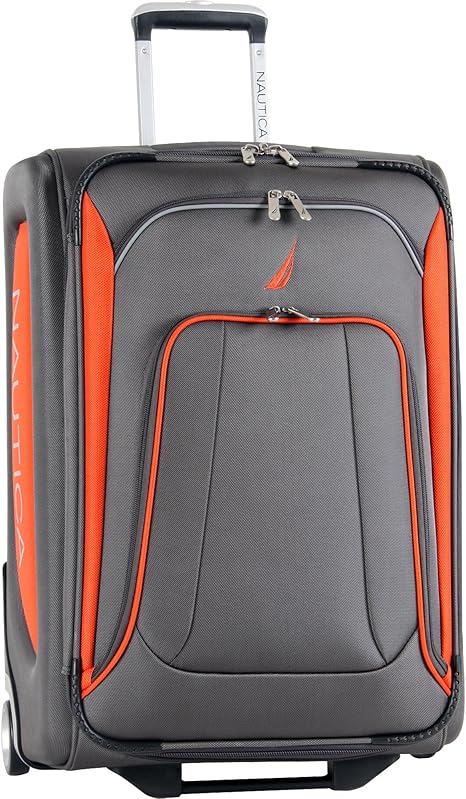 nautica luggage grey orange