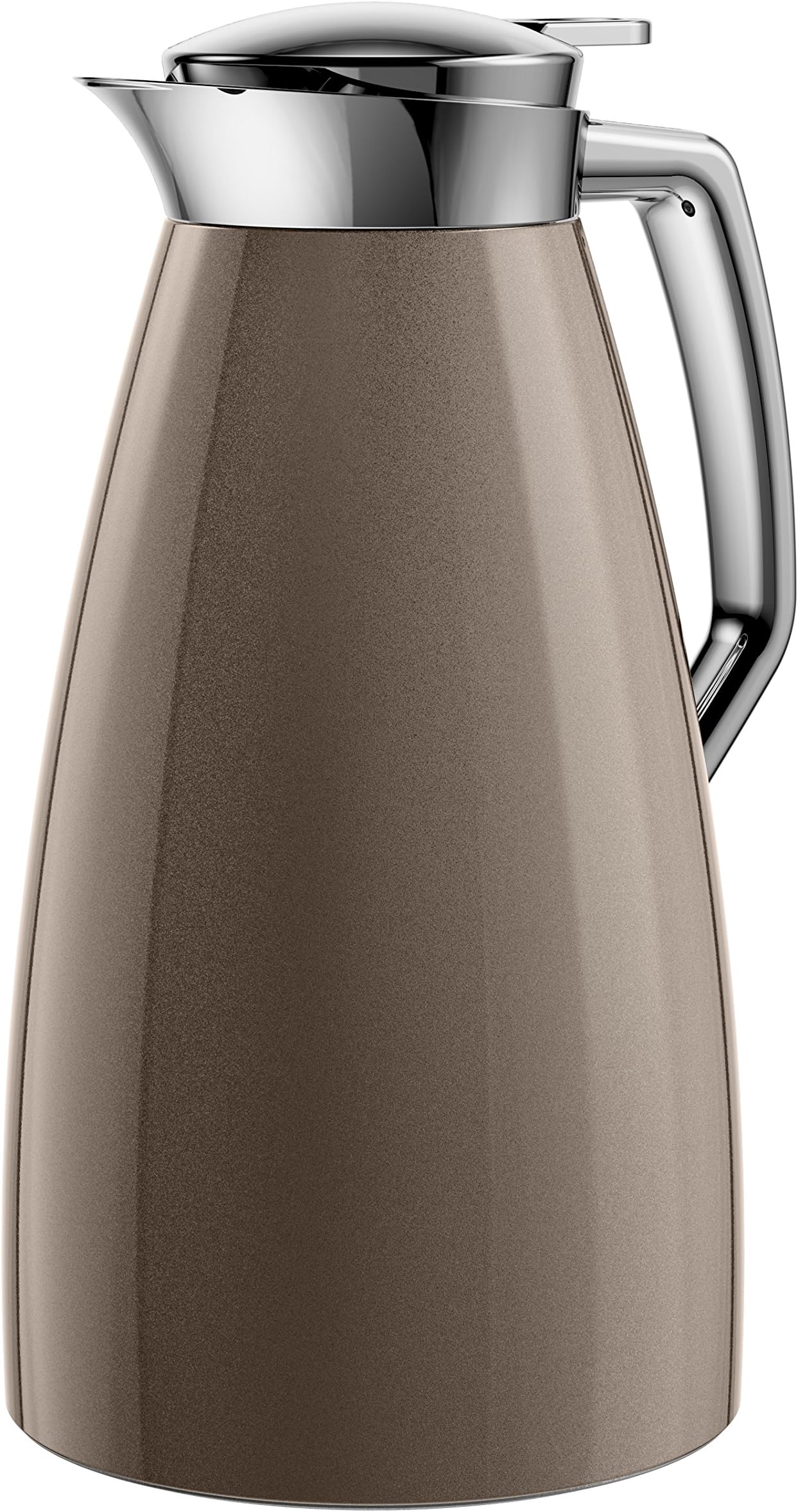 Emsa 514187 Plaza Quick-Tip Vacuum jug, 1.0 litres, Bronze, Stainless_Steel 1