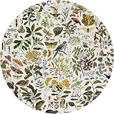 QUICQOD Cottagecore Botanical Round Mouse Pad for Women 8.7 x 8.7 Inch | Nature Lover Gifts for Women, Cottagecore Desk Accessories, Vintage Botanical Mousepad for Home Office College Dorm