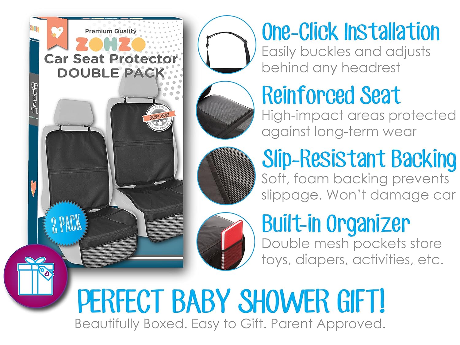 zohzo child & infant car seat protector