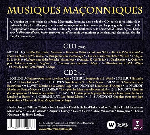 Musiques Maconniques Multi Artistes Multi Artistes Amazon Fr