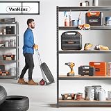VonHaus 5-Tier Garage Shelving Units 1325kg Capacity 180x120x40cm view 2