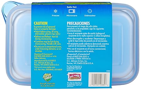 Ziploc Container, Large Rectangle, 2 Count