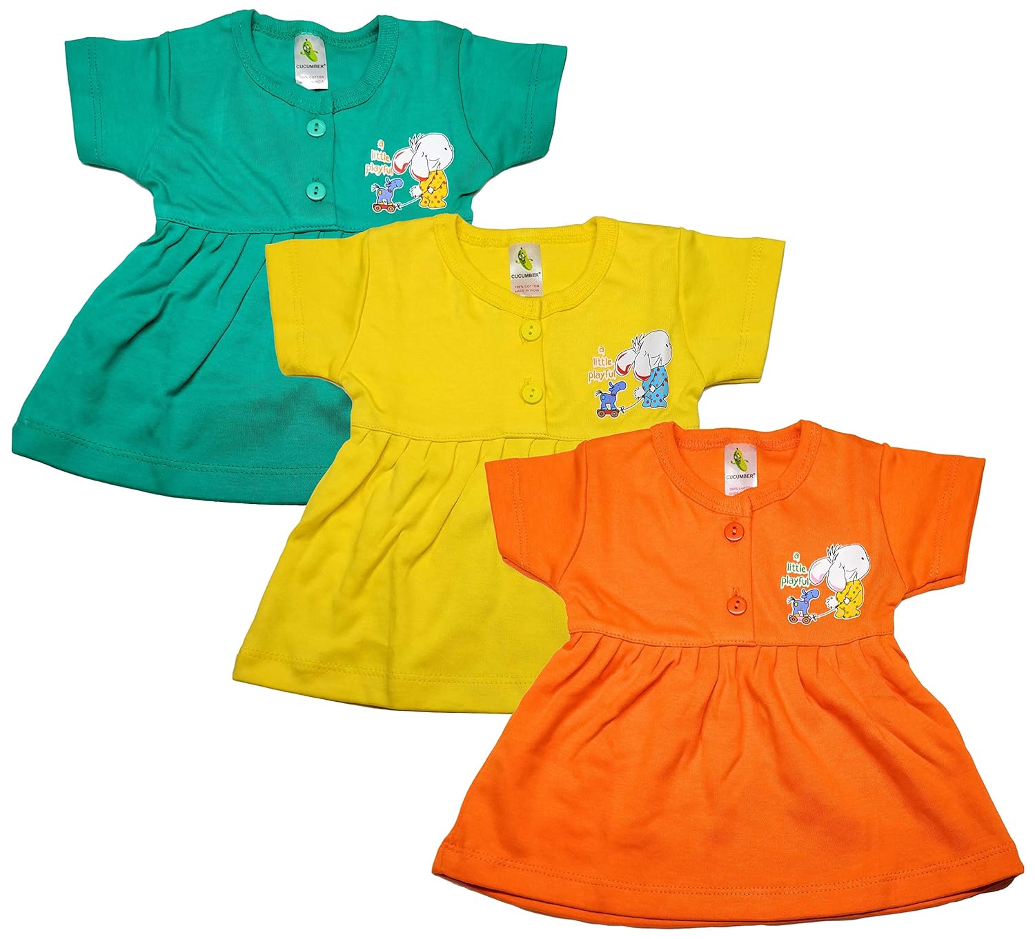 cucumber frocks for baby girl