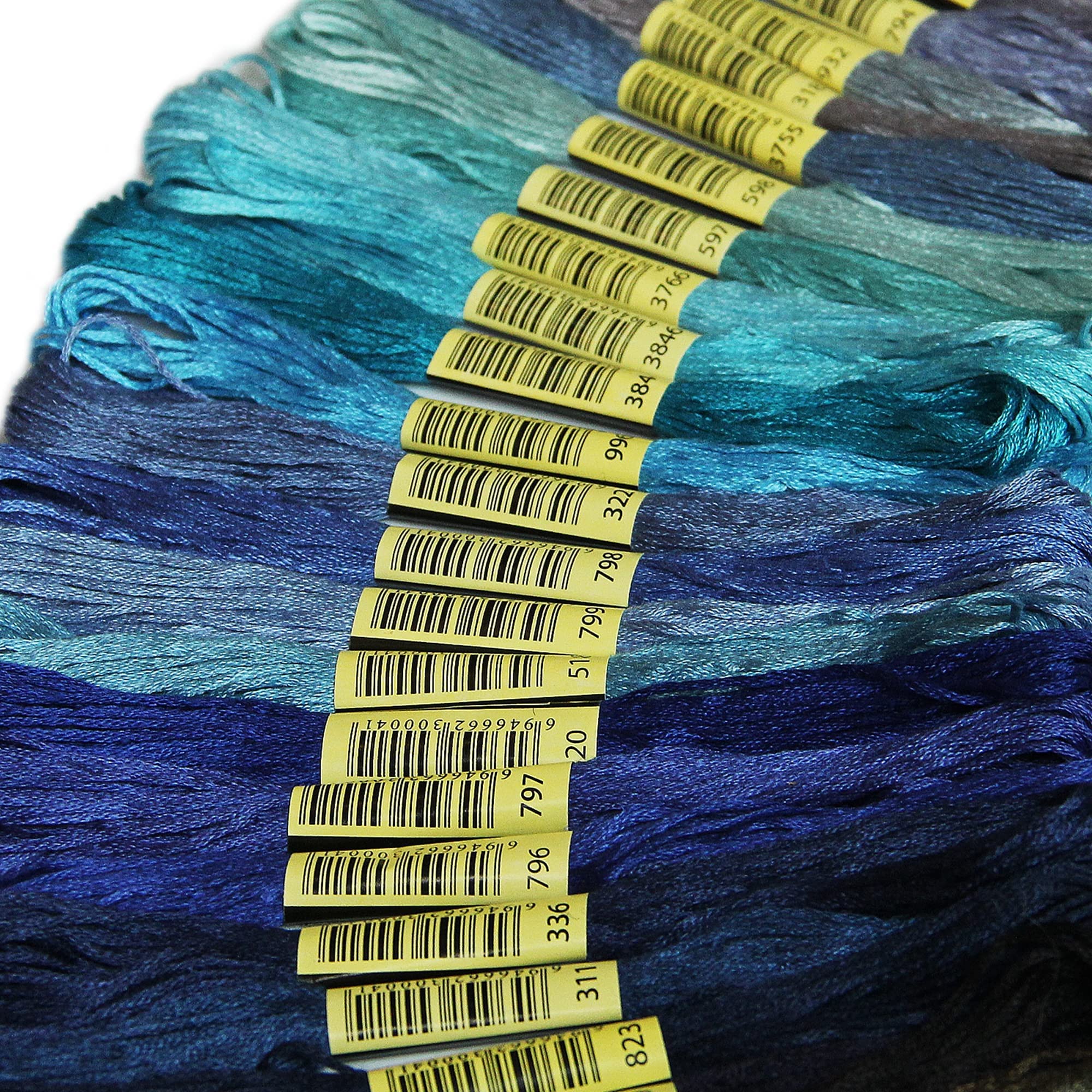 ATDAWN Rainbow Color Embroidery Thread,Cross Stitch Threads, Bracelets Floss, Crafts Floss, 150 Skeins