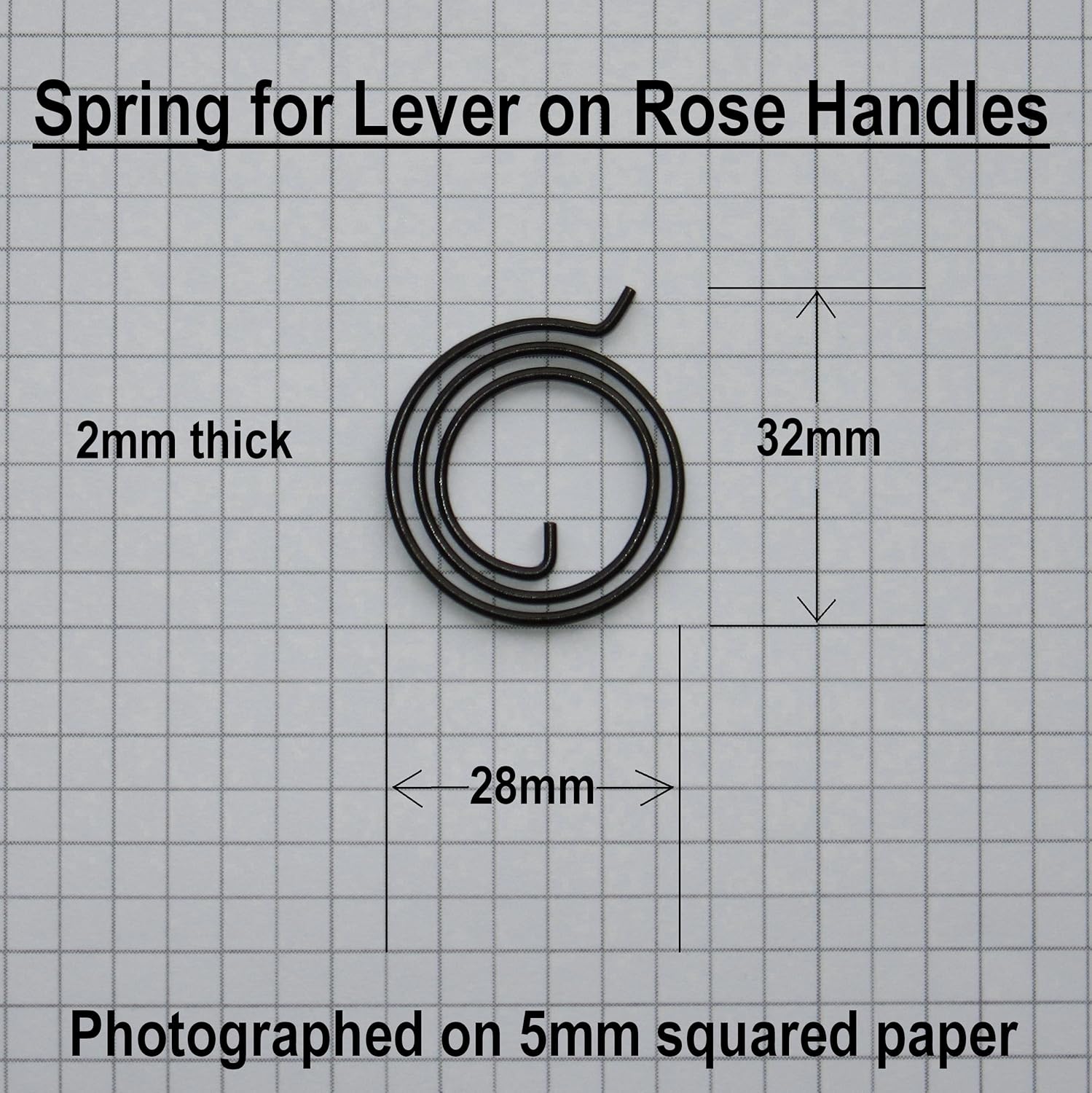 Door Handle Springs for LeverOnRose style handles (Pack of 10) BigaMart