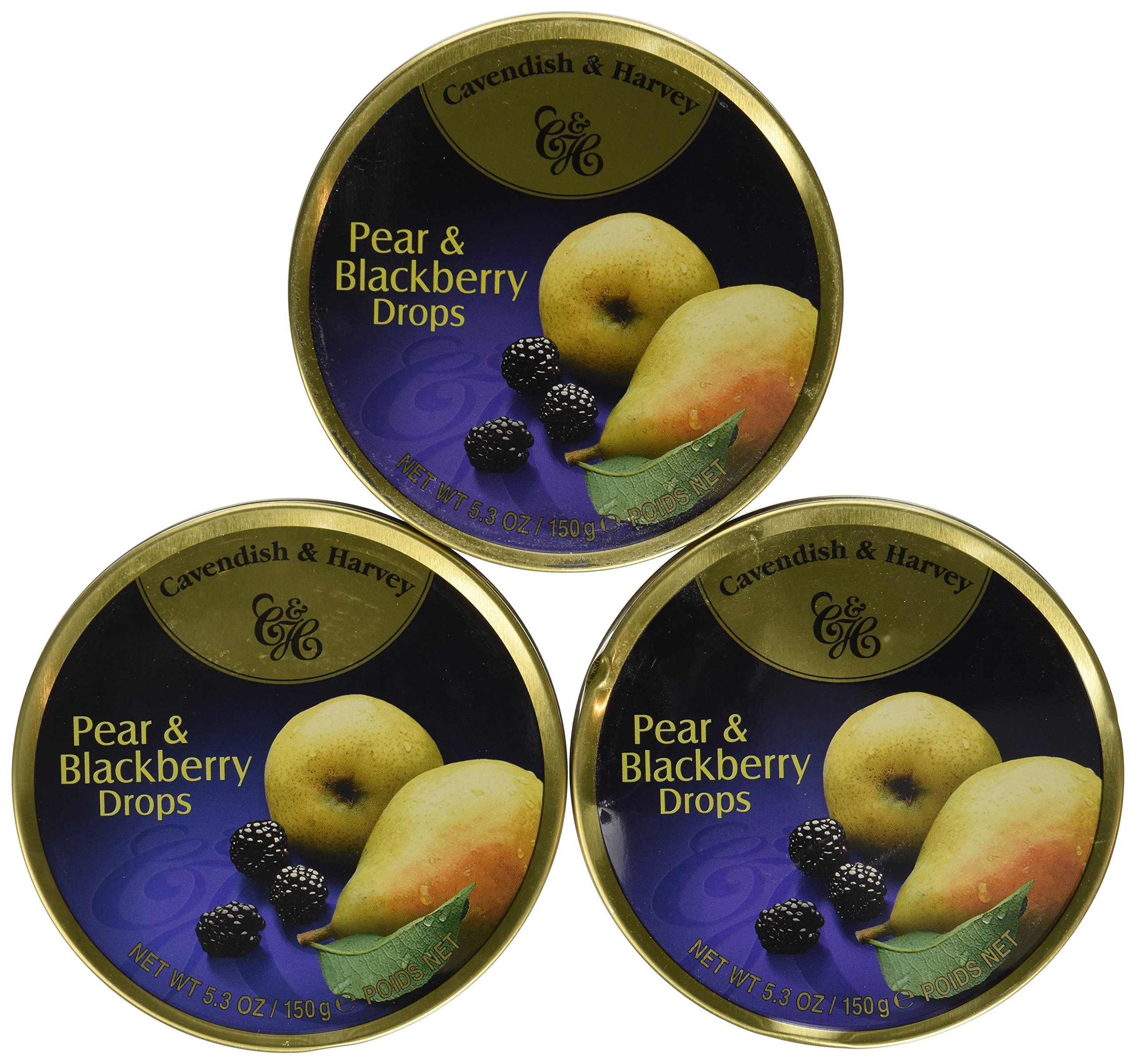 Cavendish And Harvey Candy (3 Pack) Fruit Hard Candy Tin 5