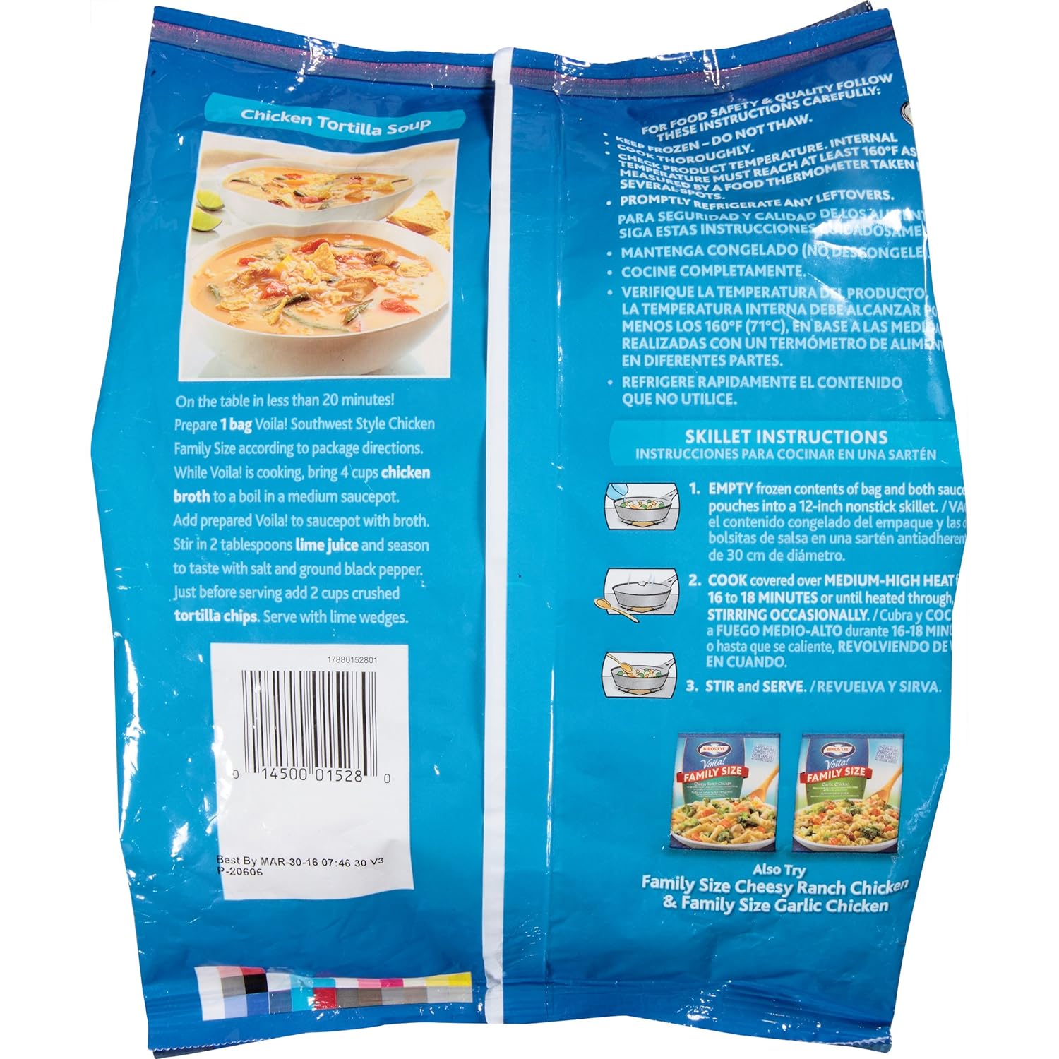 Birds Eye Voila! Frozen Entrée, Southwest Style Chicken, Skillet to Table in Minutes, Family Size, 42 Ounce (Frozen): Amazon.com: Grocery & Gourmet Food