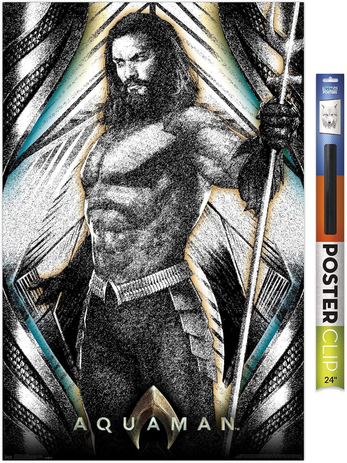 Trends International Poster Clip DC Comics Movie - Aquaman - Graphic, 22.375
