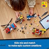 LEGO City 3in1 Helicopter Fire Engine Submarine Remix 60462 3 Minifigures view 5