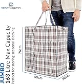 DECO EXPRESS Laundry Bags XXL 107L Pack of 4 Durable Zippered Bags view 3