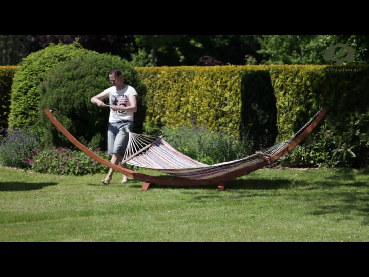 Amazon De Ultranatura Hangemattengestell Bali Fur 2 Personen Holz Gestell Fur Doppel Hangematte Outdoor Indoor Belastbar Bis 200 Kg Ca 410 X 120 X 120 Cm