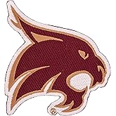 Desert Cactus Texas State University Patch – Embroidered Iron On/Sew On Applique for Blazers, Jackets, Backpacks, Bags, Hats & Tactical Gear – Texas State Bobcats (Patch - Design A)