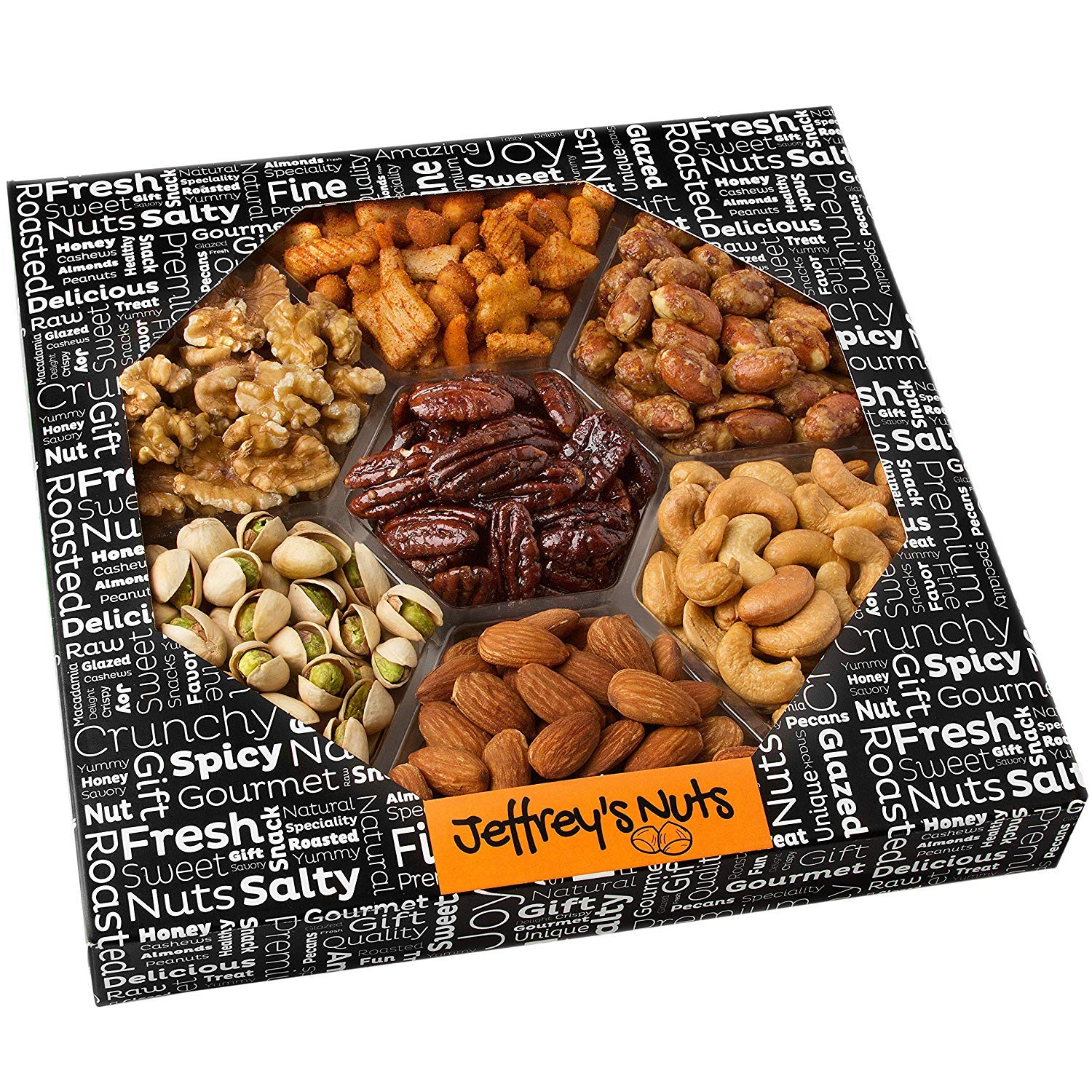 Jeffrey's Nuts Christmas, Holiday Nut Gift Basket for Men Thanksgiving Baskets