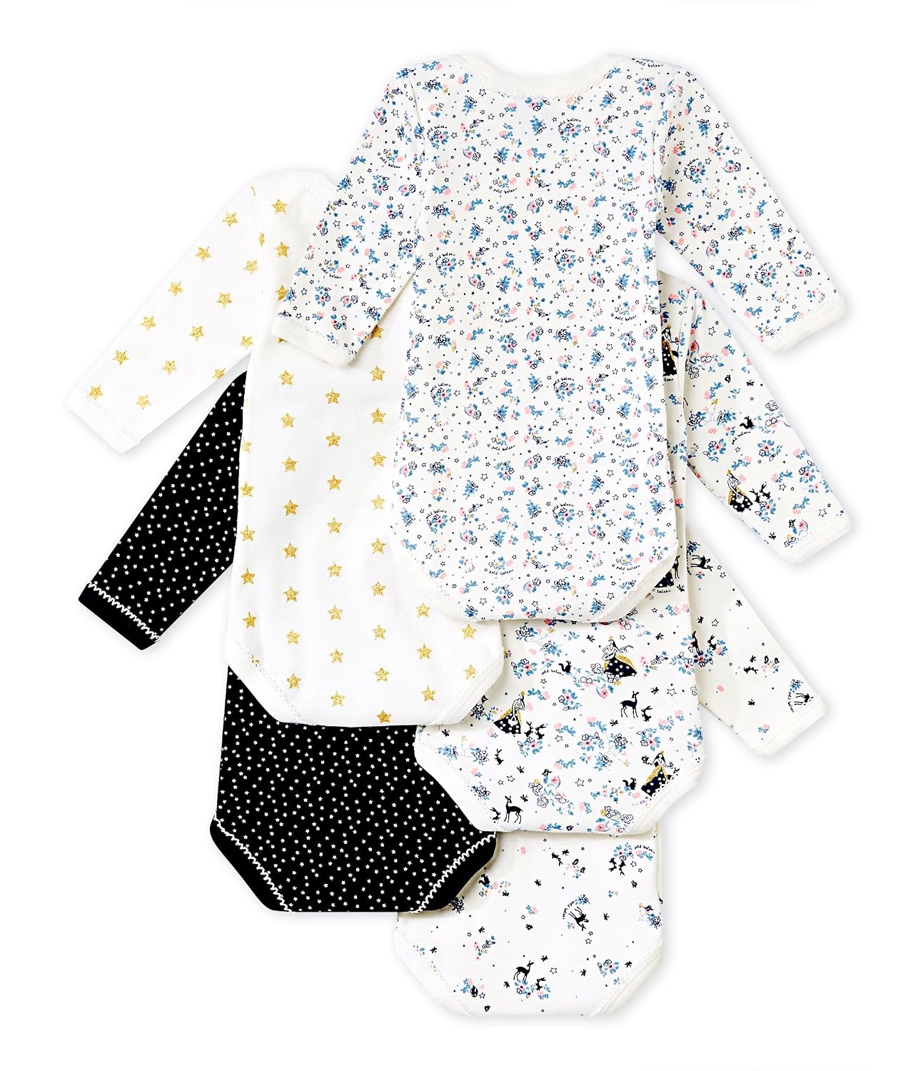 Petit Bateau Body Pacco da 5 Bimba Body urban-earth.co.uk