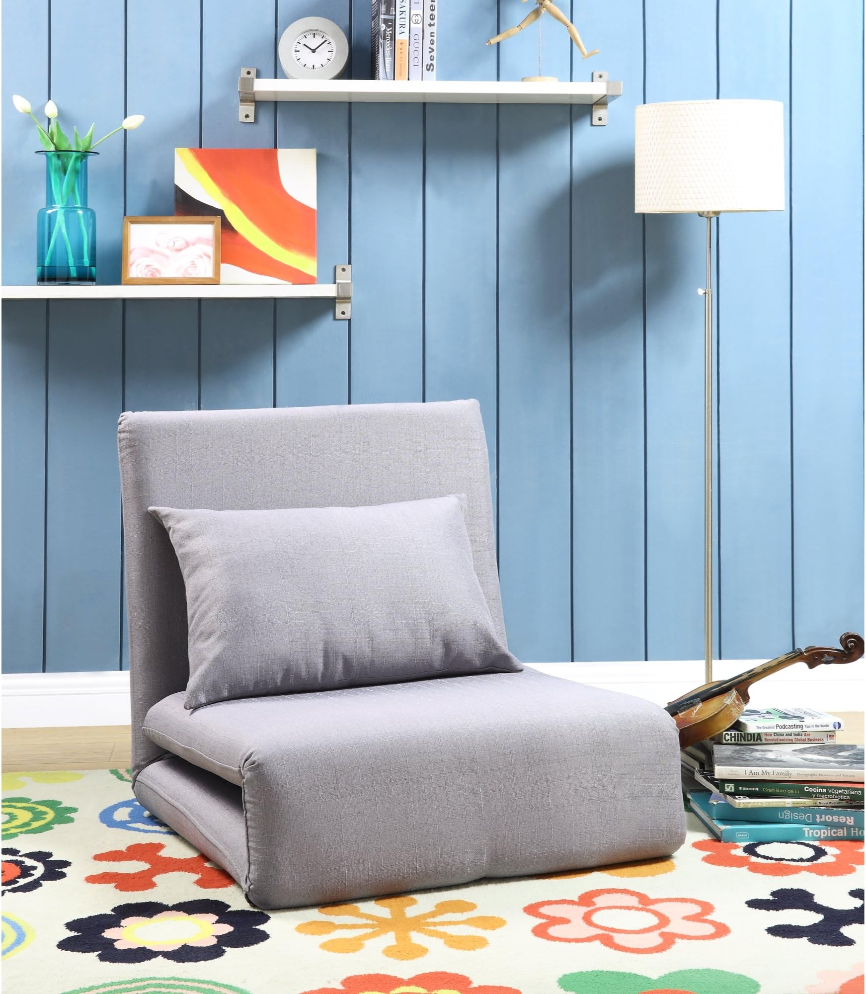 Relaxie Flip  Chair / Bed, Grey