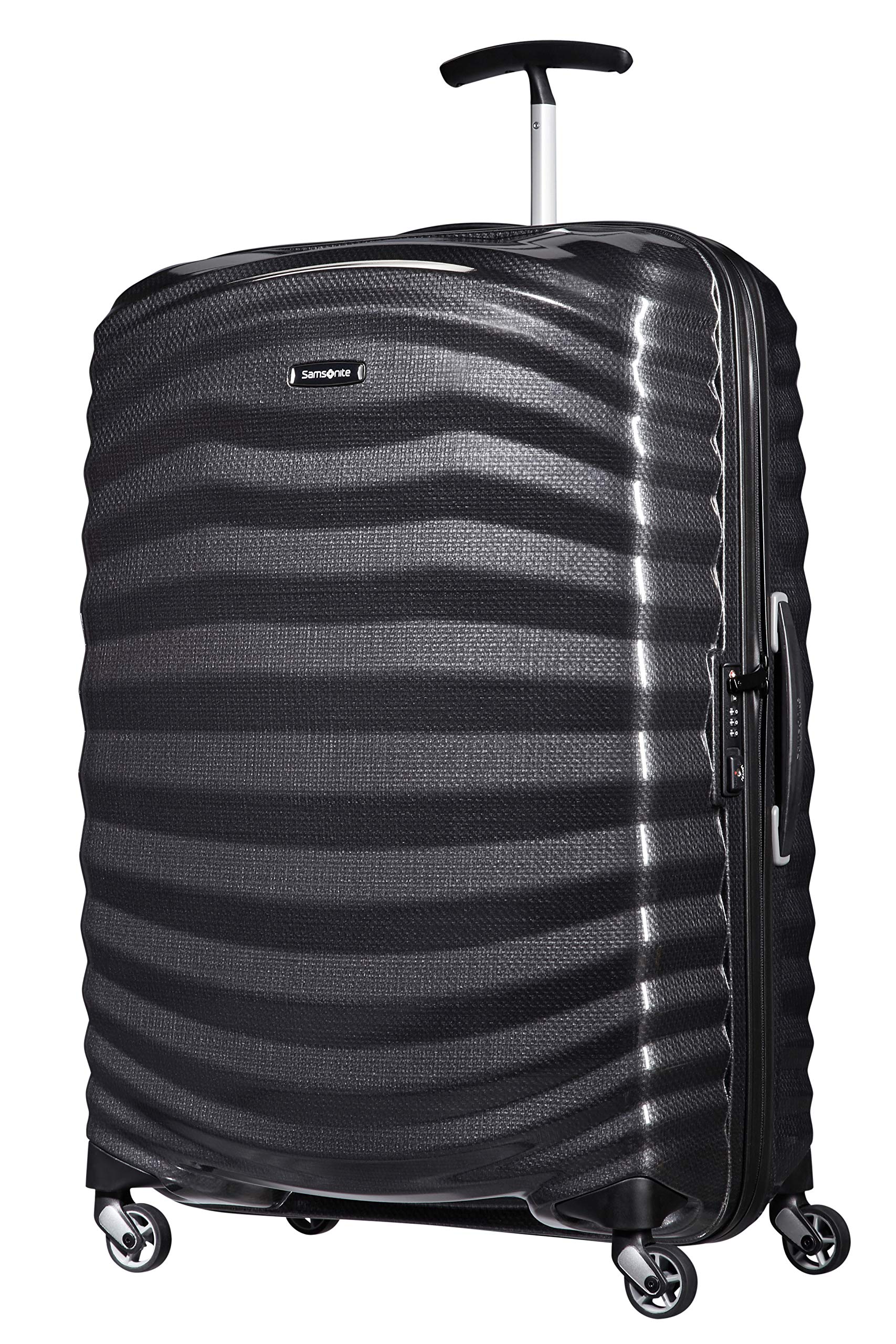 Samsonite Lite-Shock - Spinner L Koffer, 75 cm, 98.5 L, schwarz (Black)