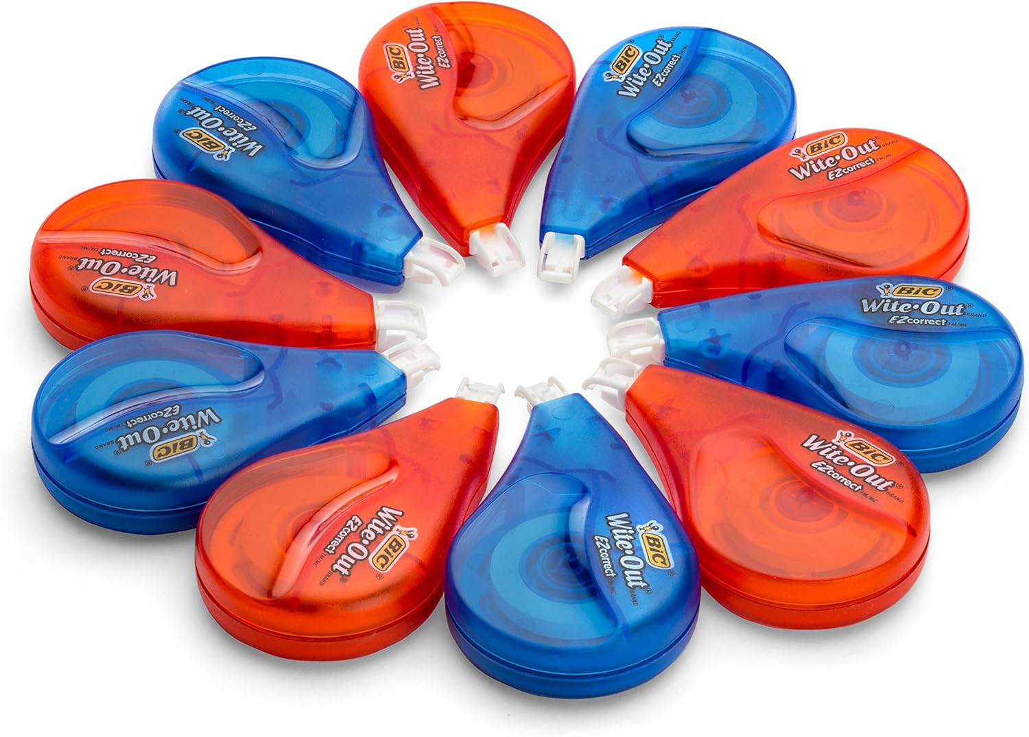 BIC Wite-Out EZ Correct Correction Tape, 2-Count : White Out : Office Products