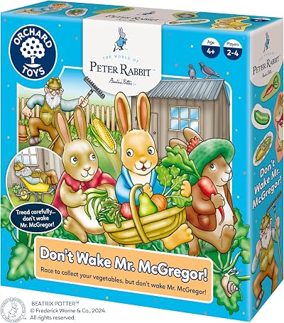 Orchard Toys Peter Rabbit Don’t Wake Mr. McGregor Counting Game 4 Players