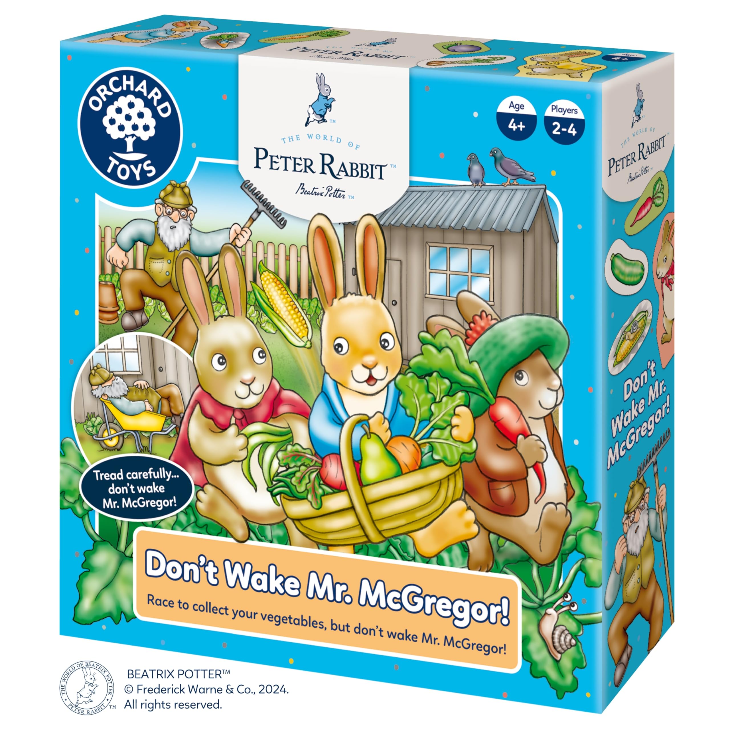 Orchard Toys Peter Rabbit™ Don’t Wake Mr. McGregor - Counting Board Games for 4 Year Olds - Learning and Educational Children's Games for Boys, Girls, Toddlers, and Kids Age 4 and Up - 2-4 Players