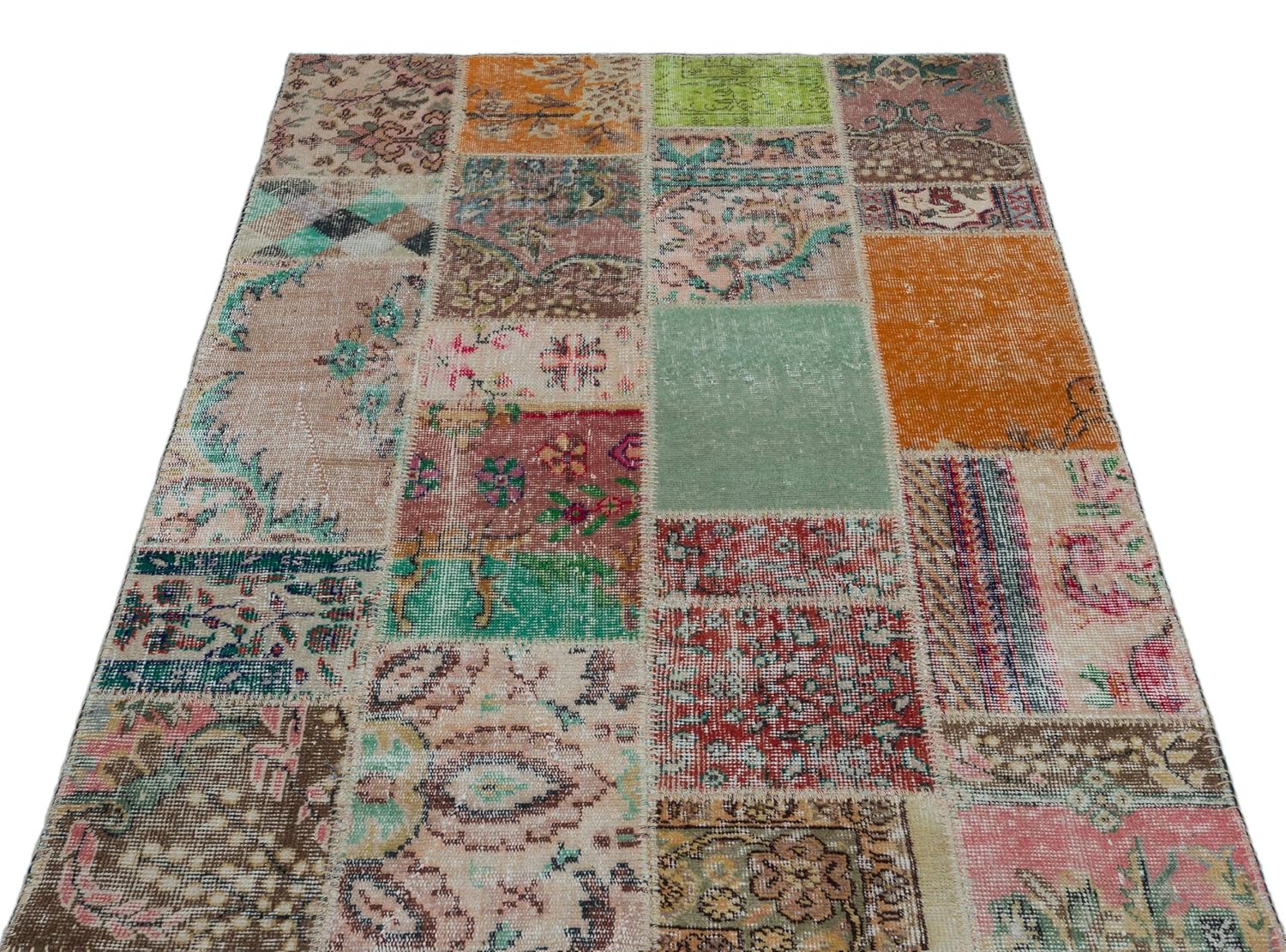 Bespoky パッチワークユニーク 手織 ラグ 自然 小さいサイズ X 180 当店限定販売 Cm B07hky3thn 1