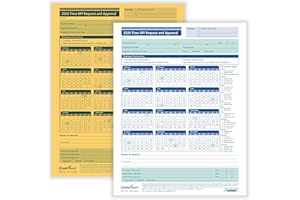 ComplyRight 2026 Time Off Request and Approval Form, 2-Part, Pack of 50
