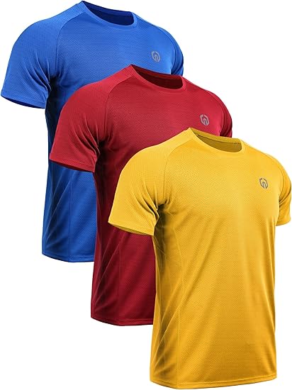 neleus men's dry fit mesh athletic shirts