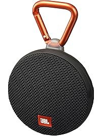 JBL Clip 2 Waterproof Portable Bluetooth Speaker (Black)