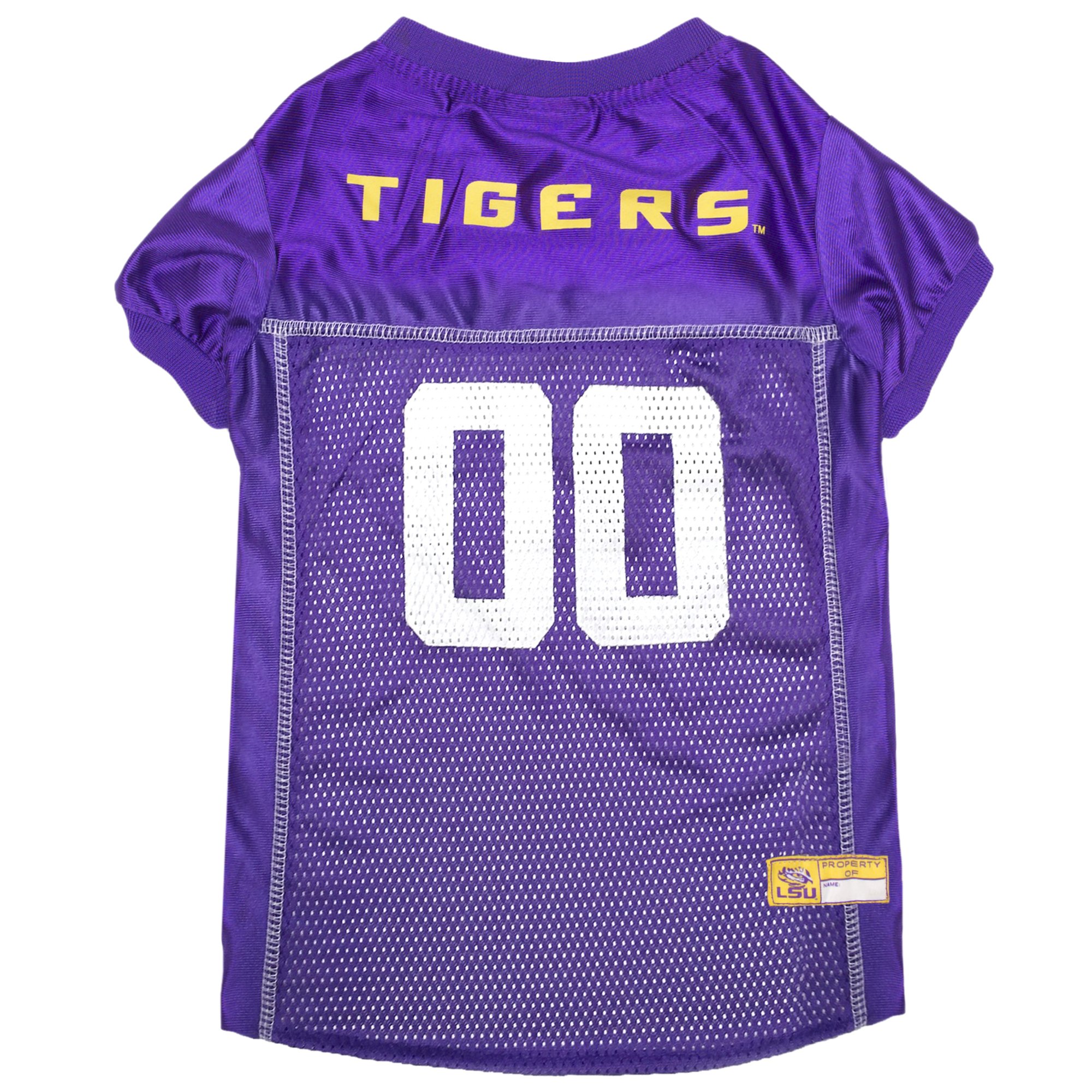 Pets First NCAA College LSU Tigers Mesh Jersey for DOGS & CATS, Medium. Licensed Dog Jersey with your Favorite Football/Basketball College Team