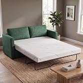 Schow Life 4 Inch Replace Pull Out Sofa Queen Mattress,Queen Size Sleeper Sofa Mattress,Ultra Soft Removable Cover, Non-Slip Bottom, Supportive Seat Pad for RV, Bed, Dorm 58 * 72 * 4 in.