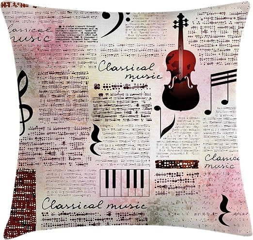Amazon Com Ambesonne Old Newspaper Decor Throw Pillow Cushion
