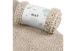 CatGuru Cat Litter Mat, Medium, Extra Large, XXL, Super Absorbent and Waterproof Litter Box Mat for Cats, Non Slip Trapping Mats, Machine Washable Kitty Trapping Pad, Cat Stuff (XL, Sand/Heavy-Duty)