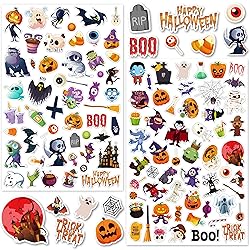 LINAYE 24 Sheets Halloween Stickers for