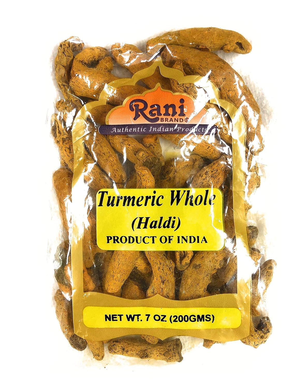 Rani Turmeric (Haldi) Root Whole Spice ~ Dried 200g (7oz) Vegan | Gluten Free Ingredients | NON-GMO | Indian Origin