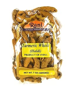 Rani Turmeric (Haldi) Root Whole Spice ~ Dried 200g (7oz) Vegan | Gluten Free Ingredients | NON-GMO | Indian Origin