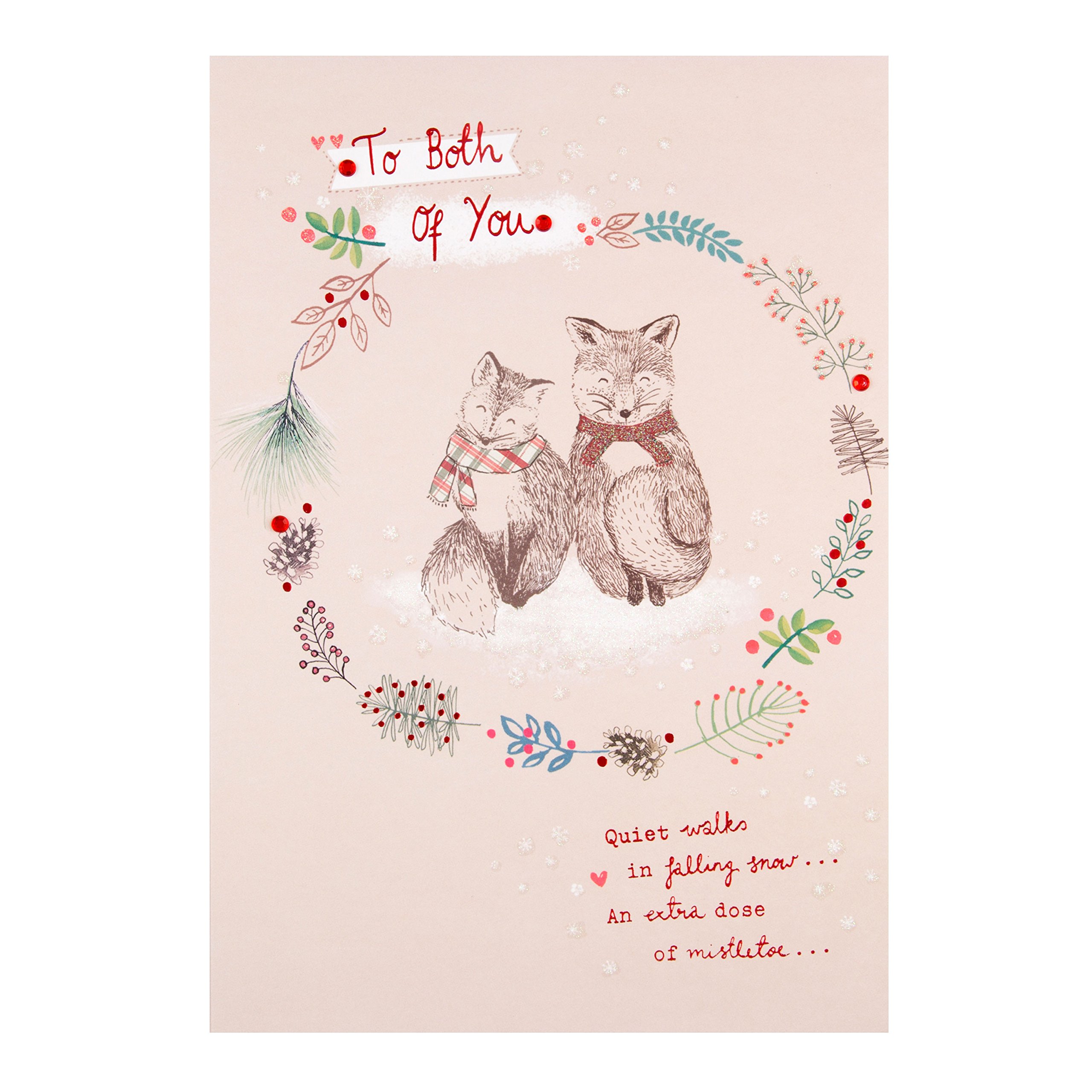 Hallmark Medium "To Both" Christmas Card