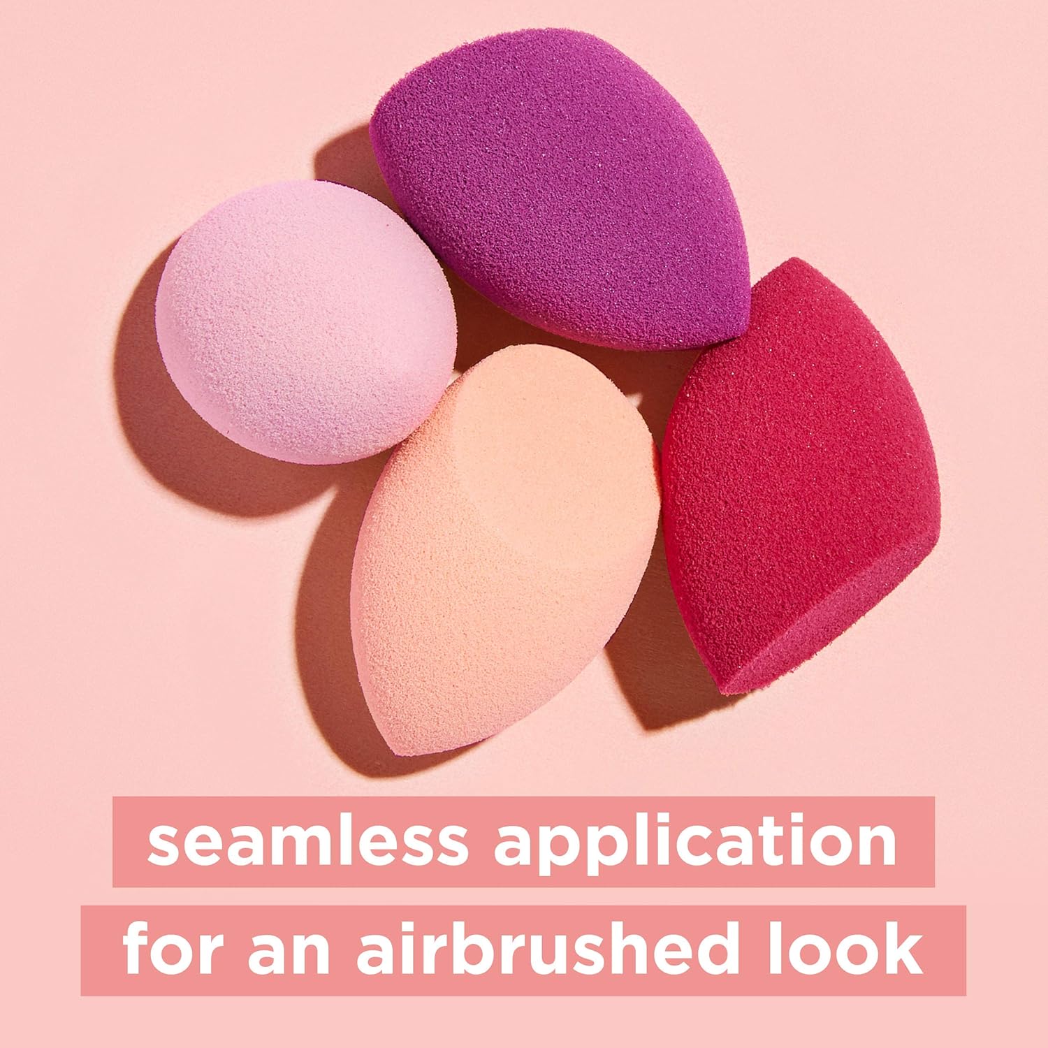 Real Techniques Mini Miracle Complexion Sponge Makeup Blender, Set of 4 Beauty Sponges: Beauty