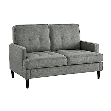Amazon.com: Dorel Living Marley Loveseat, Gray: Kitchen & Dining