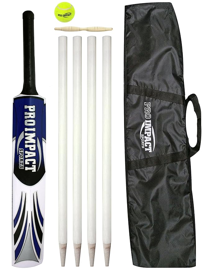 PRO IMPACT Cricket Bat Set Wood Amazon.co.uk Sports & Outdoors