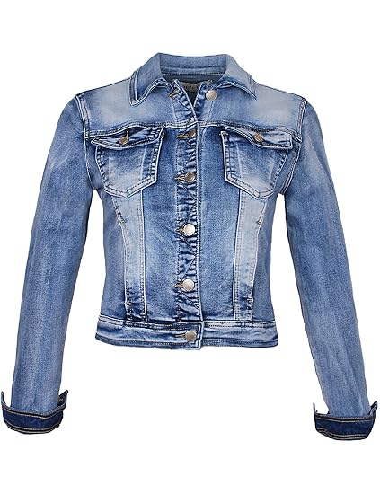 Fraternel Damen Jacke Jeansjacke Denim Jacket talliert
