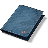 Allett Coin Wallet 2.0, Indigo Blue | Nylon, RFID Blocking, Slim, Minimalist, Bifold, Water Resistant, Thin, Front Pocket | Holds 4-24+ Cards, Flat Bills & Receipts