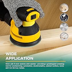 S SATC 5 Inch 9 Holes Sanding Discs 100 Grit Sand